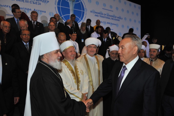 Conversation of the President of the Republic of Kazakhstan N.A. Nazarbayev with the participants of the Third Congress of Leaders of World and Traditional Religions. Astana. 01.07.2009
