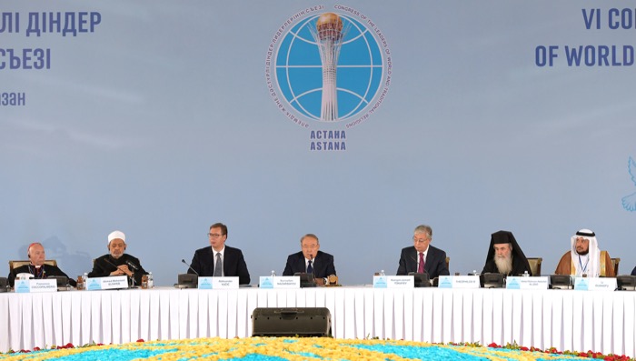Participation of the President of the Republic of Kazakhstan N.A. Nazarbayev at the plenary session of the Sixth Congress of Leaders of World and Traditional Religions. Astana. 10.10.2018
